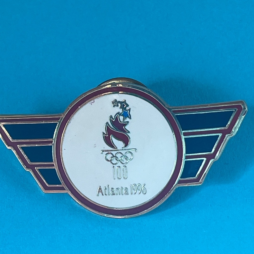 Set of  5 Atlanta 1996 Summer Olympics Lapel Hat trading Pins Texaco NationsBank - Picture 5 of 14